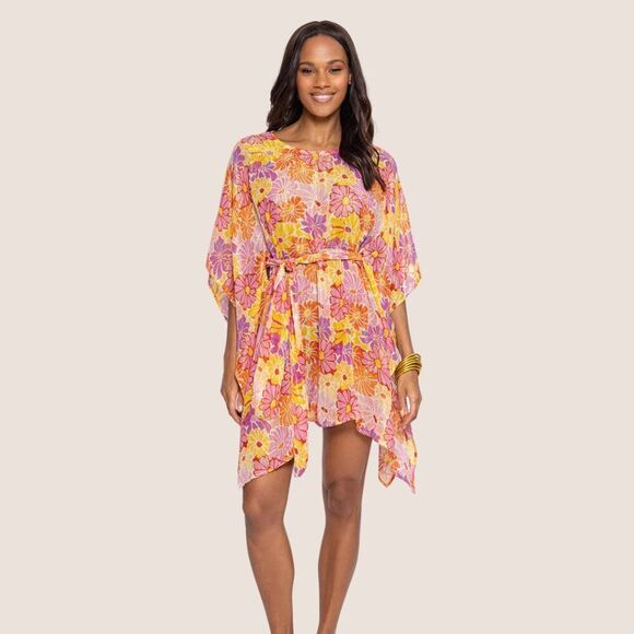 SUNDRESS Floral Livy Cover Up - ONE SIZE - Picture 2 of 4